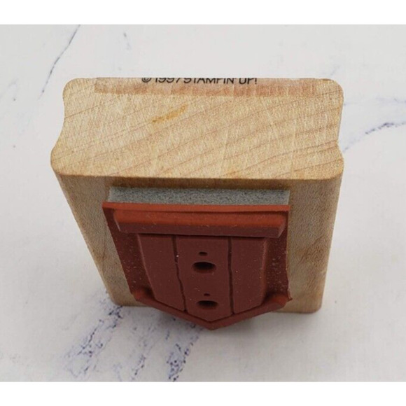 Stampin' Up! Bold Block Birdhouse Nature Wood Mounted Rubber Stamp - Picture 2 of 7